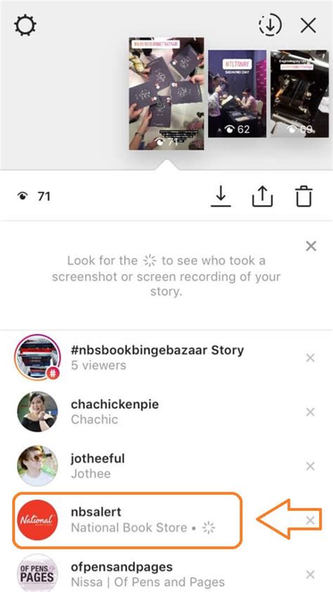 Instagramda hikaye ekran görüntüsü